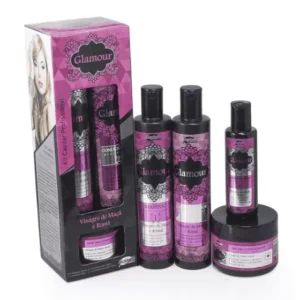 Kit Capilar Glamour – Vinagre de Maçã & Romã
