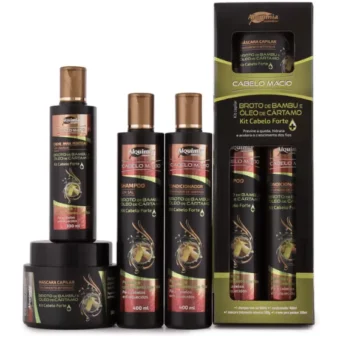 Kit Capilar Cabelo Macio Broto de Bambu & Óleo de Cártamo