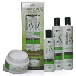 Kit Reconstrutor Capilar Profissional – Gordura de Rã & Biotina