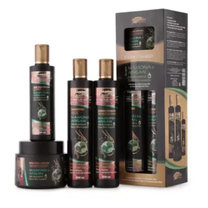 Kit Capilar Cabelo Macio Mamona & Argan